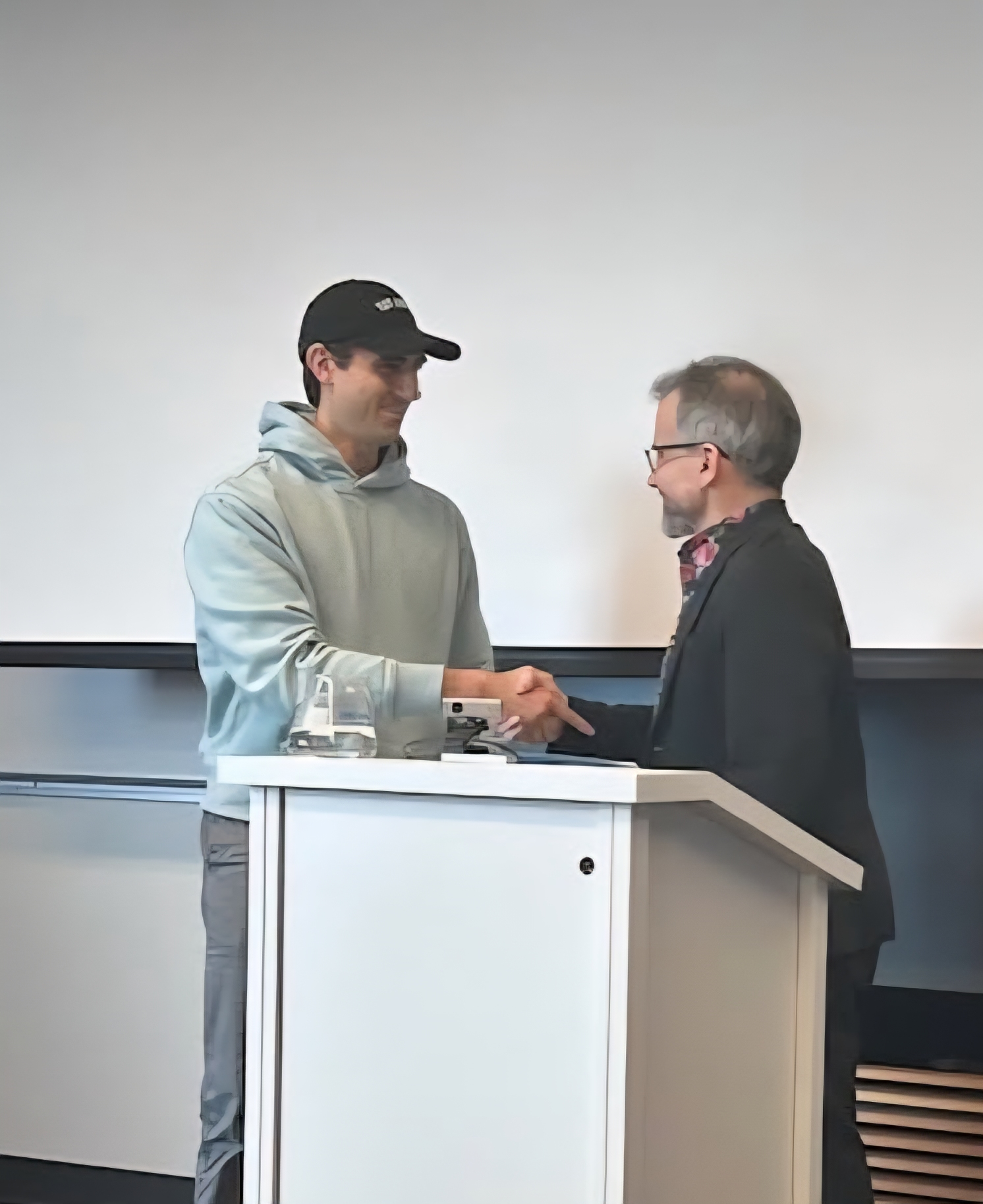 Ryan receiving the UBC Faculty of Science Excellence in Service Award